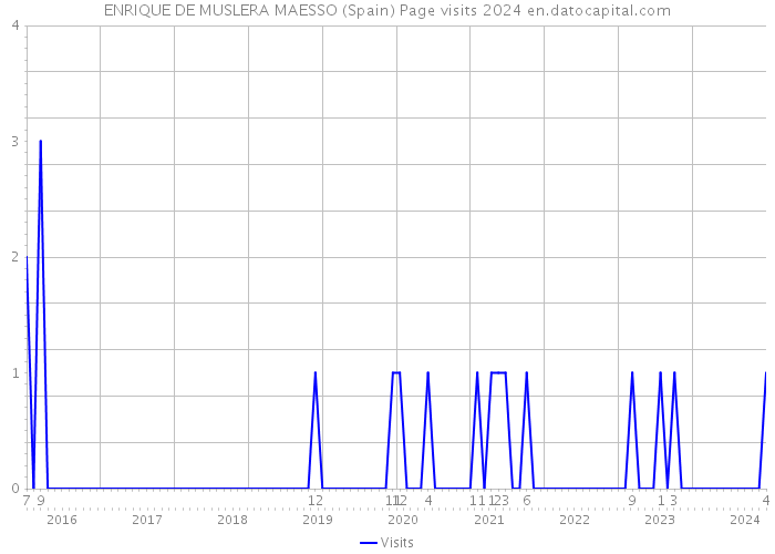 ENRIQUE DE MUSLERA MAESSO (Spain) Page visits 2024 