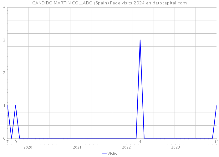 CANDIDO MARTIN COLLADO (Spain) Page visits 2024 