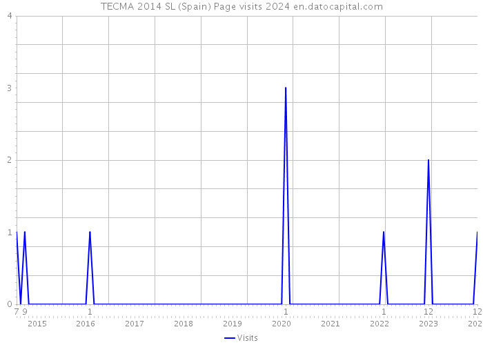 TECMA 2014 SL (Spain) Page visits 2024 