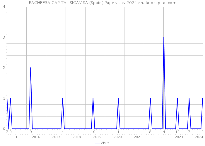 BAGHEERA CAPITAL SICAV SA (Spain) Page visits 2024 