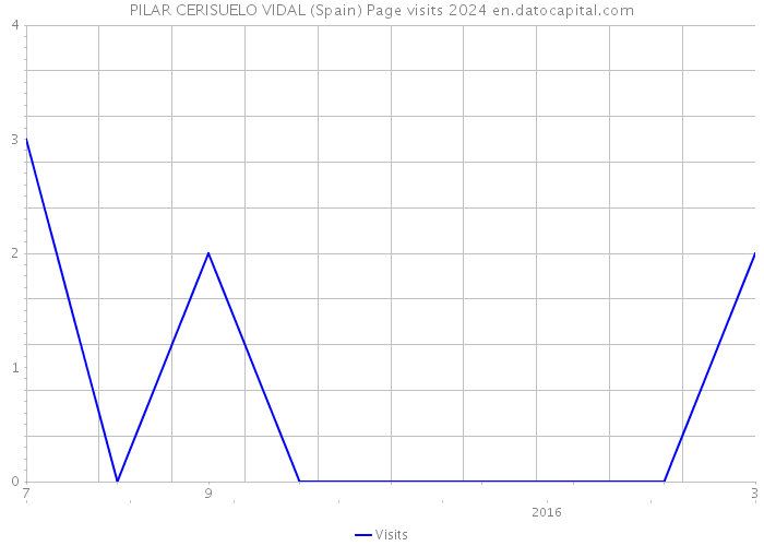 PILAR CERISUELO VIDAL (Spain) Page visits 2024 