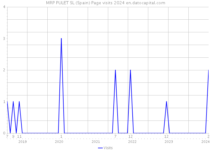 MRP PULET SL (Spain) Page visits 2024 
