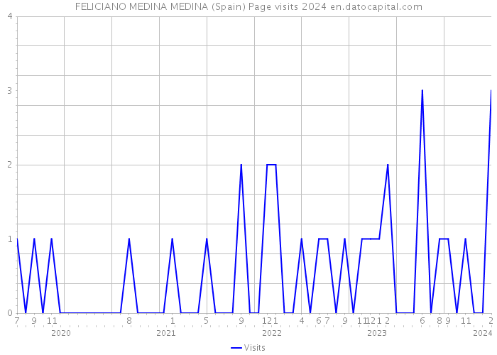 FELICIANO MEDINA MEDINA (Spain) Page visits 2024 