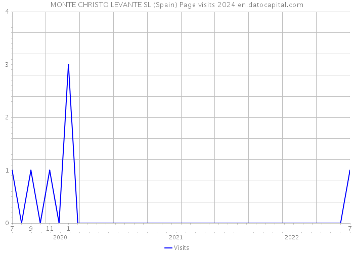 MONTE CHRISTO LEVANTE SL (Spain) Page visits 2024 