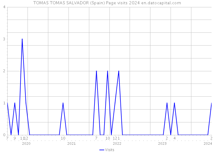 TOMAS TOMAS SALVADOR (Spain) Page visits 2024 