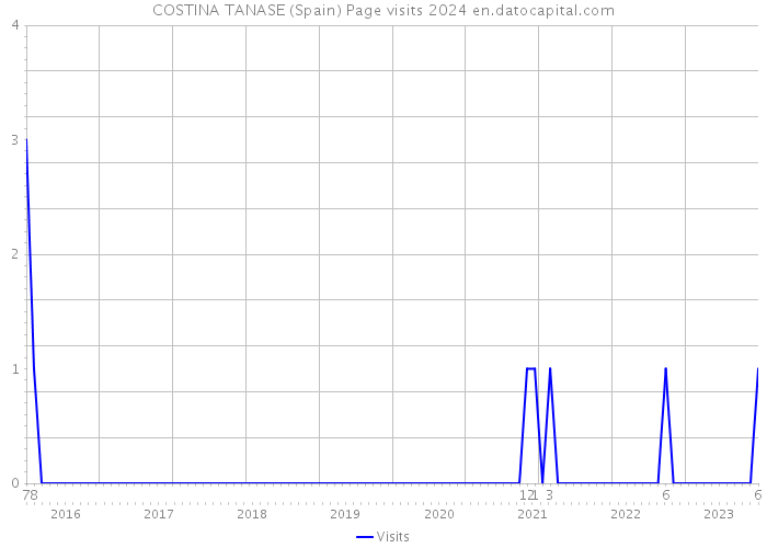 COSTINA TANASE (Spain) Page visits 2024 