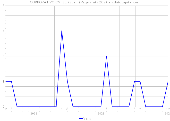 CORPORATIVO CMI SL. (Spain) Page visits 2024 