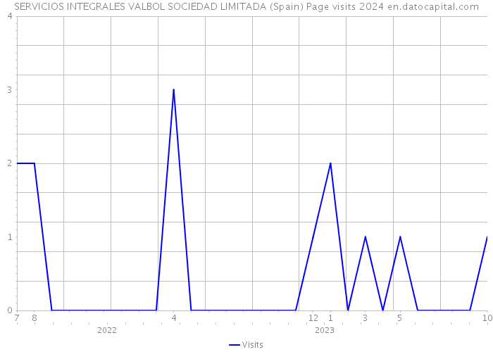 SERVICIOS INTEGRALES VALBOL SOCIEDAD LIMITADA (Spain) Page visits 2024 