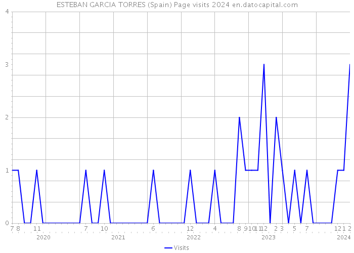 ESTEBAN GARCIA TORRES (Spain) Page visits 2024 