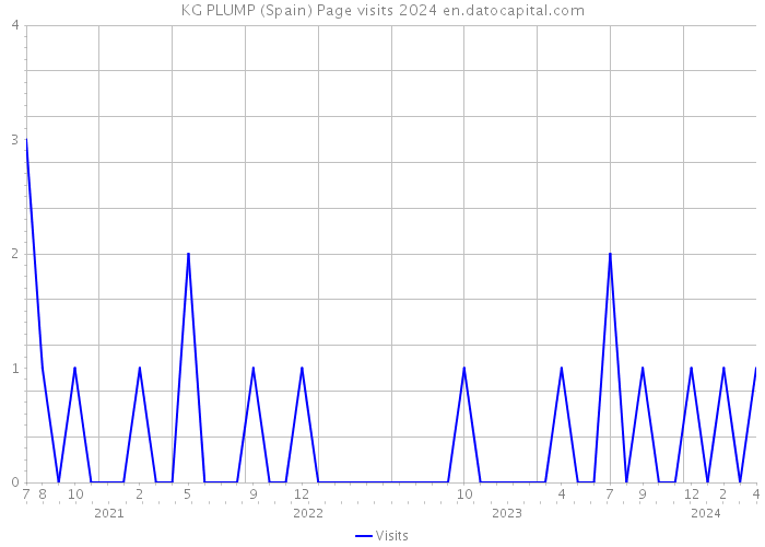 KG PLUMP (Spain) Page visits 2024 