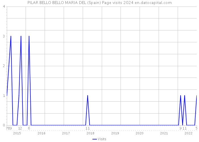 PILAR BELLO BELLO MARIA DEL (Spain) Page visits 2024 
