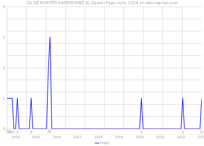 GIL DE MONTES INVERSIONES SL (Spain) Page visits 2024 