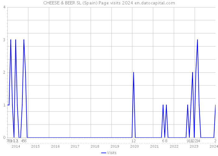 CHEESE & BEER SL (Spain) Page visits 2024 