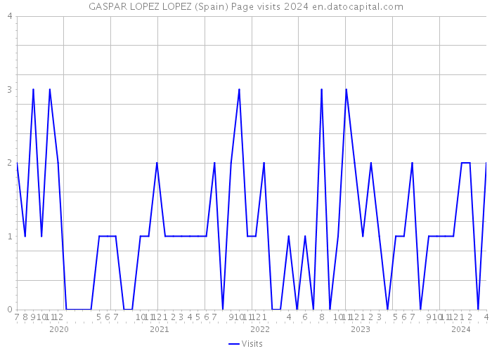 GASPAR LOPEZ LOPEZ (Spain) Page visits 2024 