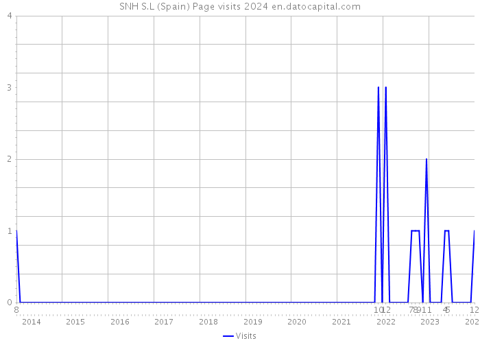 SNH S.L (Spain) Page visits 2024 