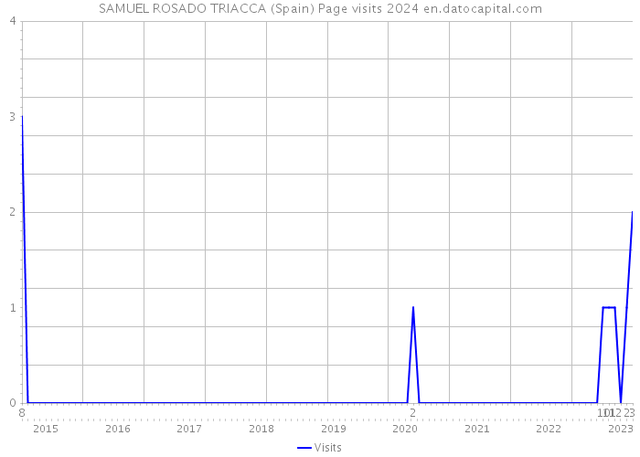 SAMUEL ROSADO TRIACCA (Spain) Page visits 2024 