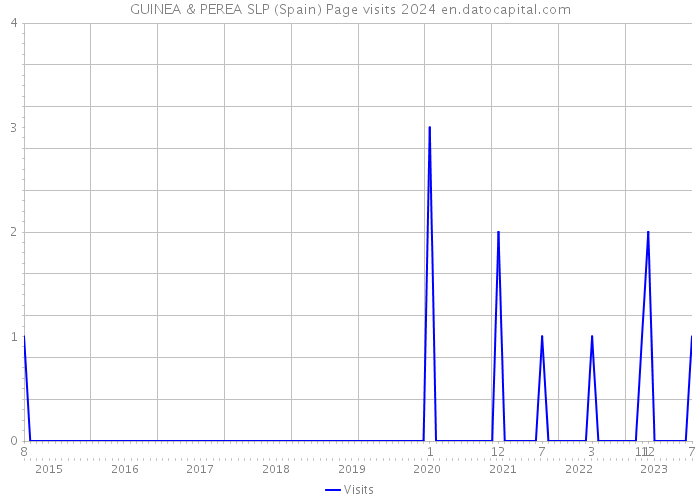GUINEA & PEREA SLP (Spain) Page visits 2024 