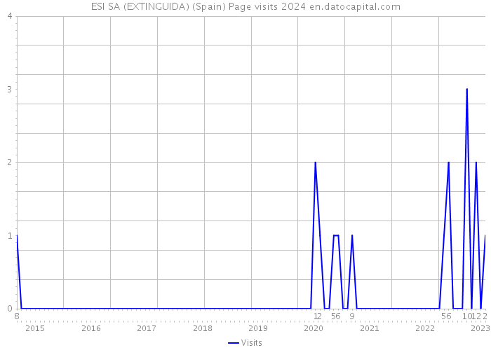 ESI SA (EXTINGUIDA) (Spain) Page visits 2024 
