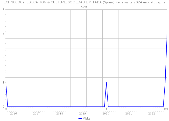 TECHNOLOGY, EDUCATION & CULTURE, SOCIEDAD LIMITADA (Spain) Page visits 2024 
