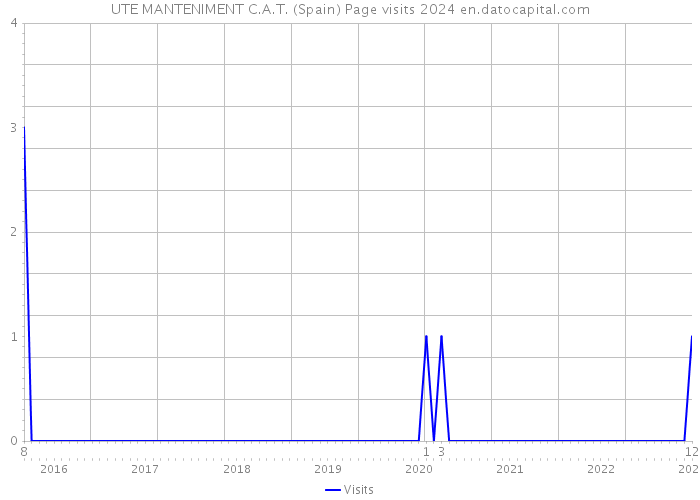 UTE MANTENIMENT C.A.T. (Spain) Page visits 2024 