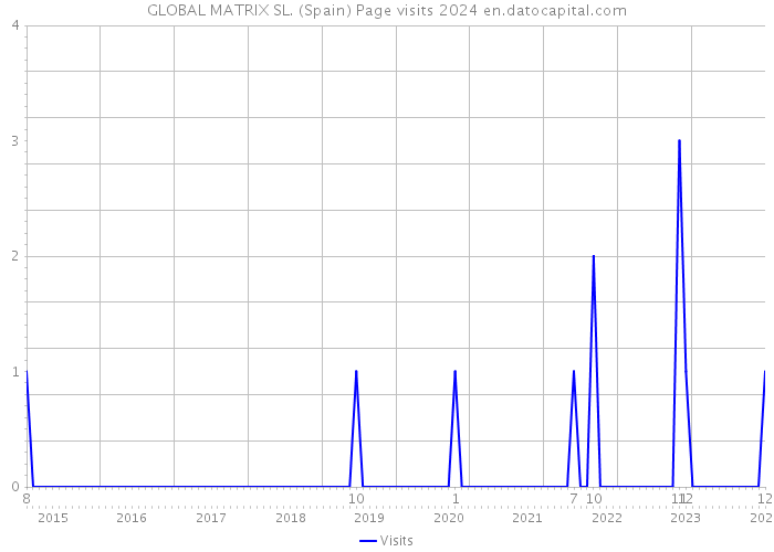 GLOBAL MATRIX SL. (Spain) Page visits 2024 