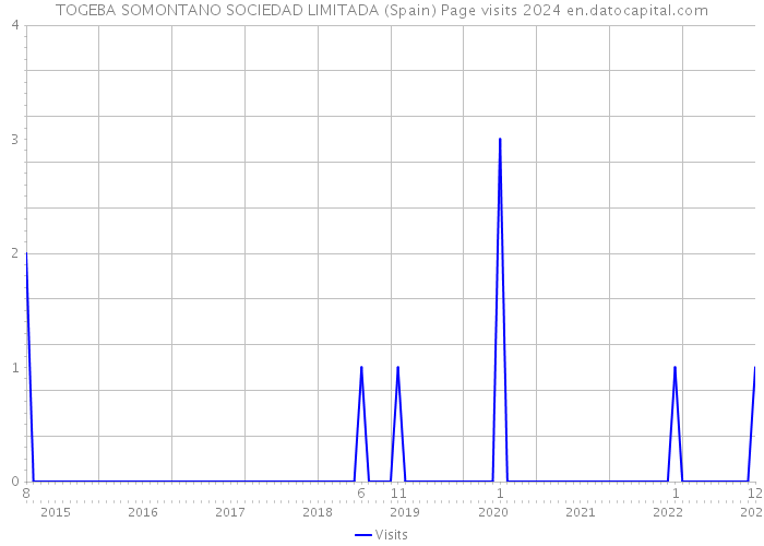 TOGEBA SOMONTANO SOCIEDAD LIMITADA (Spain) Page visits 2024 