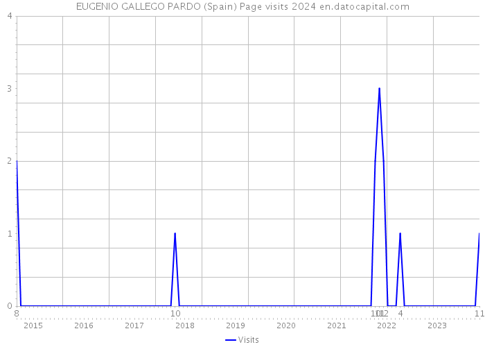 EUGENIO GALLEGO PARDO (Spain) Page visits 2024 