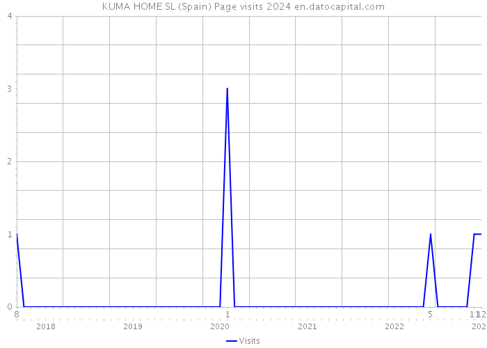 KUMA HOME SL (Spain) Page visits 2024 