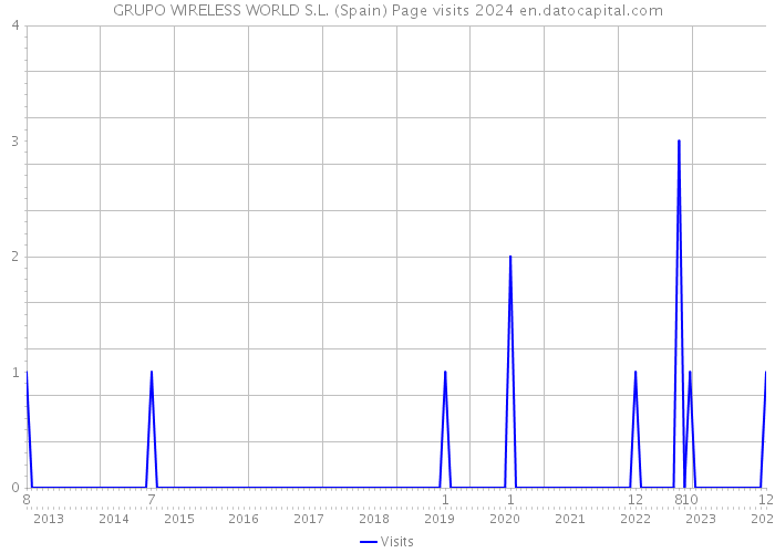 GRUPO WIRELESS WORLD S.L. (Spain) Page visits 2024 
