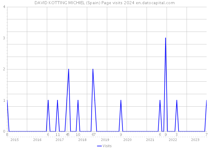 DAVID KOTTING MICHIEL (Spain) Page visits 2024 