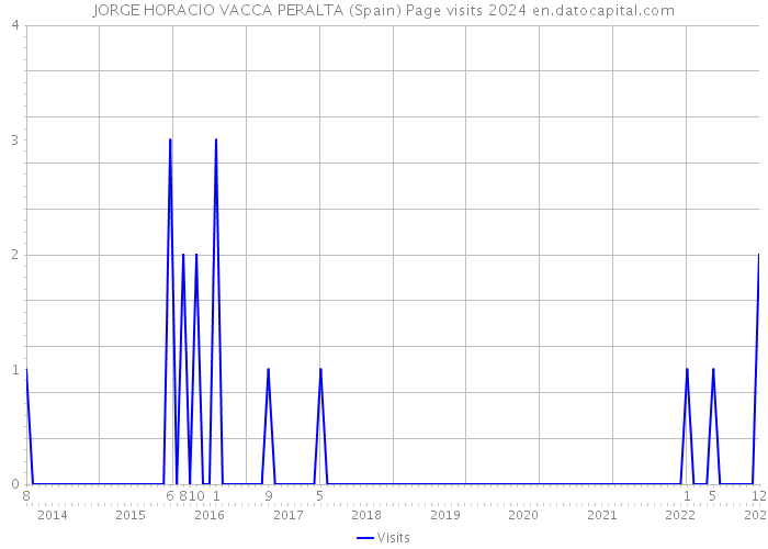 JORGE HORACIO VACCA PERALTA (Spain) Page visits 2024 