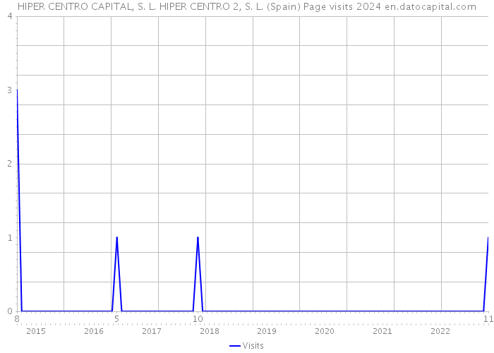 HIPER CENTRO CAPITAL, S. L. HIPER CENTRO 2, S. L. (Spain) Page visits 2024 