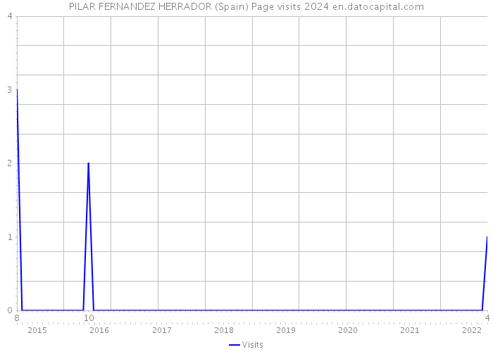 PILAR FERNANDEZ HERRADOR (Spain) Page visits 2024 
