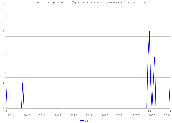 Xinglong Shangchang S.L. (Spain) Page visits 2024 