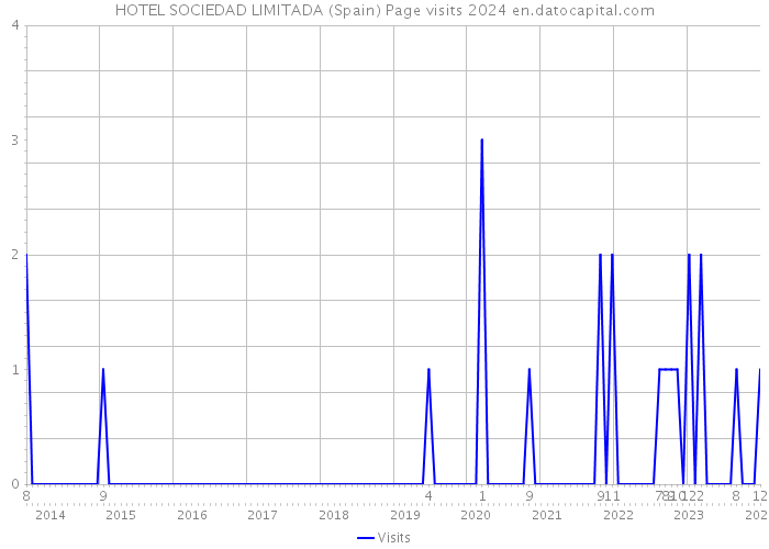 HOTEL SOCIEDAD LIMITADA (Spain) Page visits 2024 