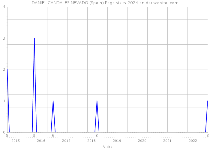 DANIEL CANDALES NEVADO (Spain) Page visits 2024 
