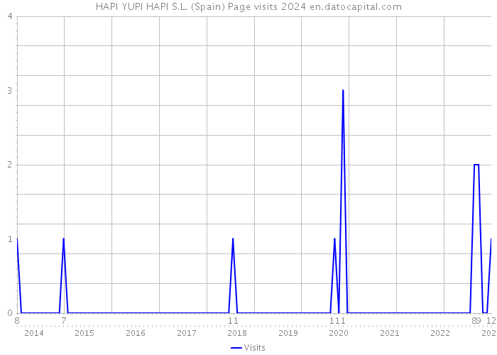 HAPI YUPI HAPI S.L. (Spain) Page visits 2024 