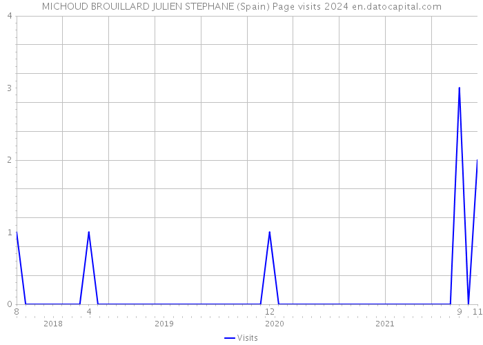 MICHOUD BROUILLARD JULIEN STEPHANE (Spain) Page visits 2024 