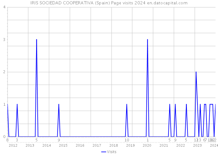 IRIS SOCIEDAD COOPERATIVA (Spain) Page visits 2024 