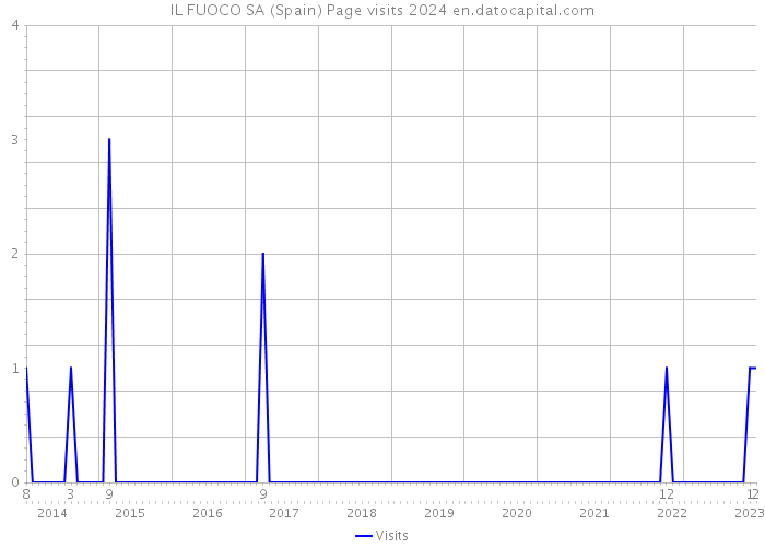IL FUOCO SA (Spain) Page visits 2024 