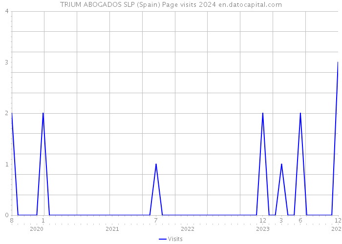TRIUM ABOGADOS SLP (Spain) Page visits 2024 