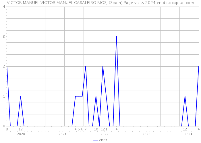 VICTOR MANUEL VICTOR MANUEL CASALEIRO RIOS, (Spain) Page visits 2024 