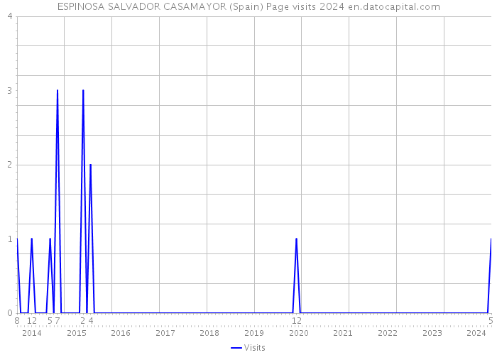 ESPINOSA SALVADOR CASAMAYOR (Spain) Page visits 2024 