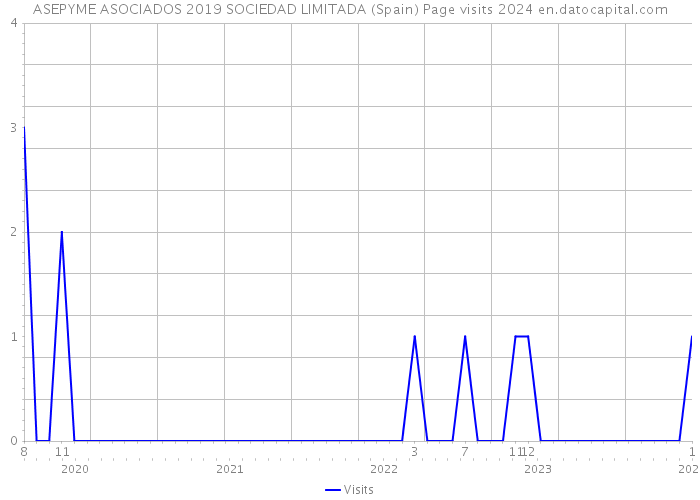 ASEPYME ASOCIADOS 2019 SOCIEDAD LIMITADA (Spain) Page visits 2024 