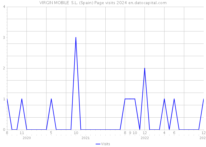 VIRGIN MOBILE S.L. (Spain) Page visits 2024 