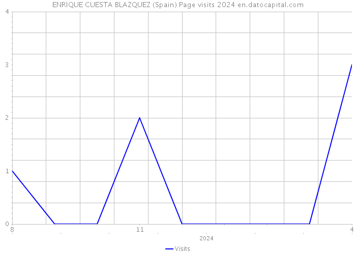 ENRIQUE CUESTA BLAZQUEZ (Spain) Page visits 2024 