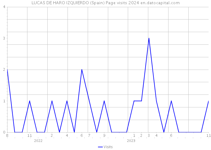 LUCAS DE HARO IZQUIERDO (Spain) Page visits 2024 