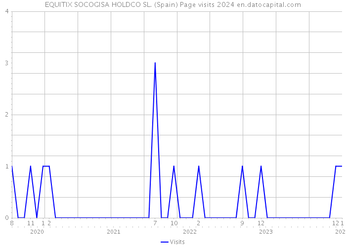 EQUITIX SOCOGISA HOLDCO SL. (Spain) Page visits 2024 