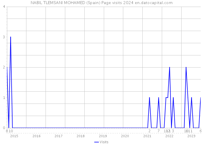 NABIL TLEMSANI MOHAMED (Spain) Page visits 2024 
