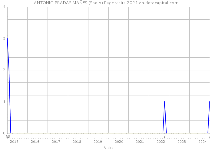 ANTONIO PRADAS MAÑES (Spain) Page visits 2024 